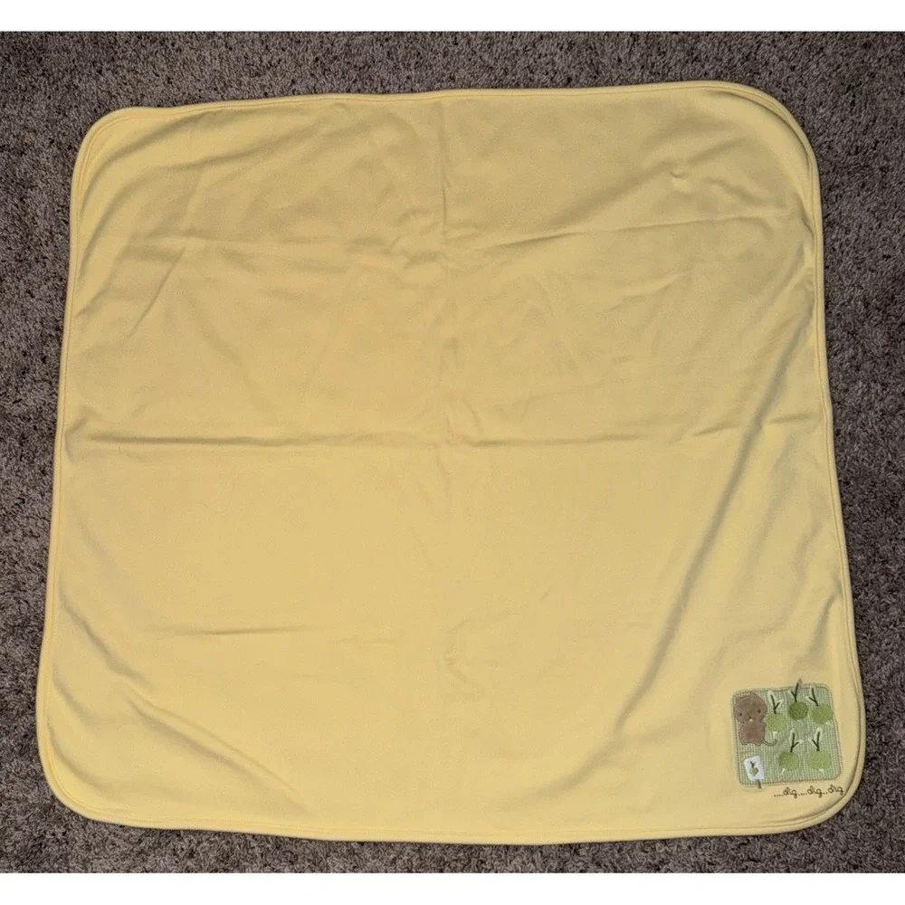 Gymboree Does Your Garden Grow‎ vegetables blanket Yellow Green dig 2006